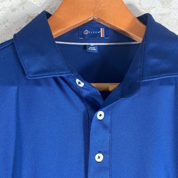 STITCH Golf Men's Blue Polo Shirt Size ML - Picture 2 of 6